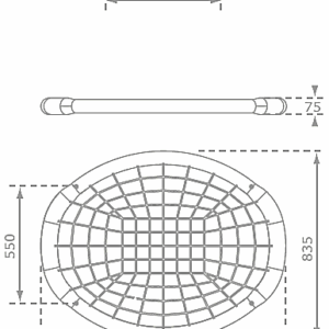 hálós fészekhinta rajz és méret